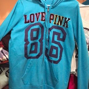 PINK Victoria secret full zip hoodie